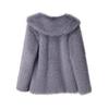 Luxury Faux Fur Coat Women Winter Thick Warm Long Sleeve Turndown Collar Female Overcoat  Elegant Lady Outerwear