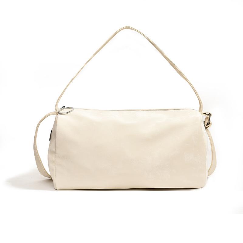 Solid Color Texture Simple Large Capacity Leisure Bag 2025 New Versatile Shoulder Messenger Bag Tote Bag