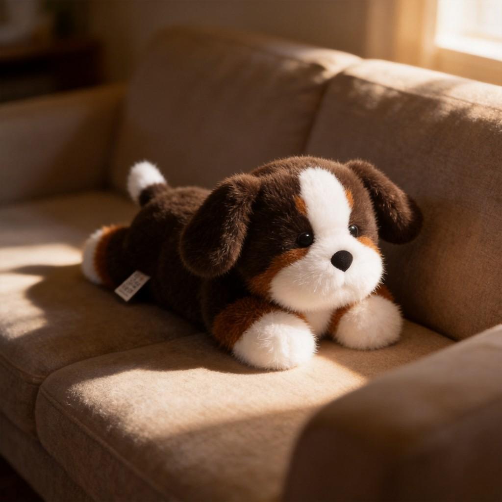 Bernese Mountain Dog Plush Toy With Soft Cotton Filling For Kids And Giftgiving