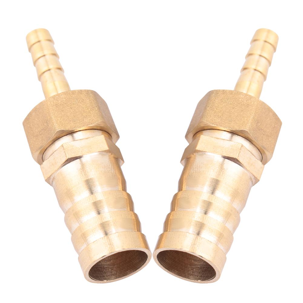 Brass Fitting Hose Barb Tail Reducer Reducing Plug Connector (6mm 16mm 2pcs)