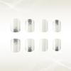 24 Pcs French Tip Press On Nail Short Square False Nail Solid Color Acrylic Nail Full Cover Stick On Nail for Woman