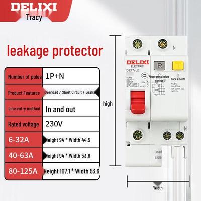DELIXI DZ47sLE Leakage Protection Circuit Breaker