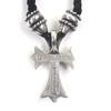 Great CHROME HEARTS Necklace CH CRS SML CL Small CH Cross Crimped Crimped 925 Used