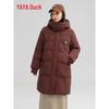 Yaya Women's Hooded Long Puffer Down Jacket