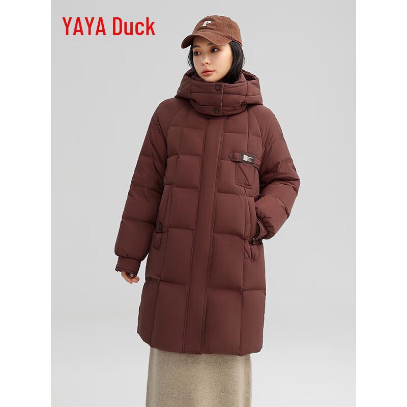 Yaya Women's Hooded Long Puffer Down Jacket