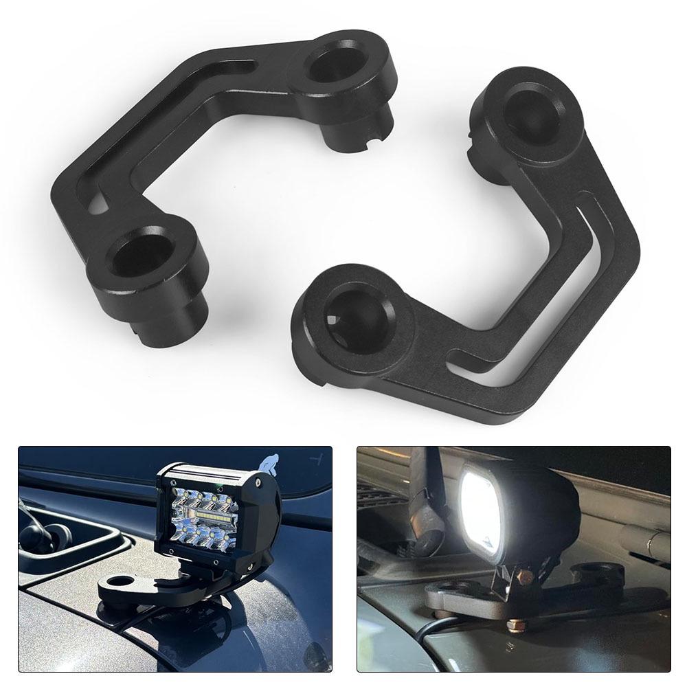 Front A-Pillar LED Light Mounting Bracket for Jeep Wrangler JL/JLU 2018-2023