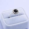 Black Onyx Sterling Silver Ring, 8mm Boho Statement Ring, Handmade Gemstone Jewelry, Minimalist Gift for Women