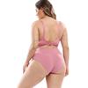 Plus Size Dessous-Set mit Bügel aus floraler Spitze, transparenter BH-Anzug, sexy EF-Cup, dünner Bralette, unsichtbarer BH
