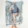 Movie F Forrest G Gump Throw Flannel Throw Blanket Suitable for Sofa Living Room Bedroom
