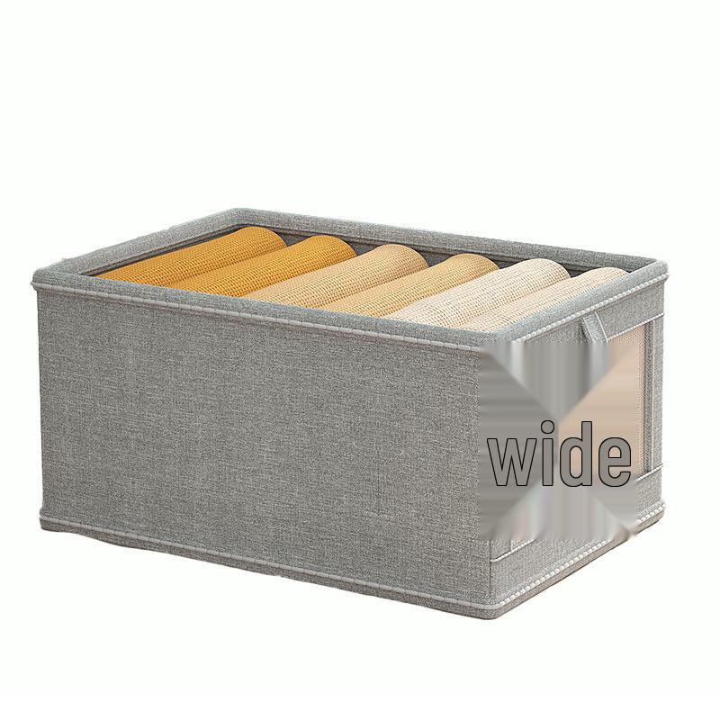 Oxford Cloth Wardrobe Storage Box with Lid and Transparent Window