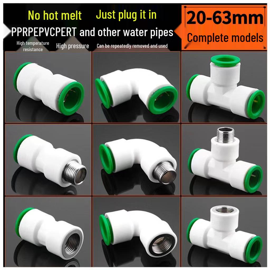 PPR rychlospojka pro vodovodní potrubí (Bez tavné hmoty)