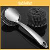 Stainless Steel Dish Scrubber Set With Handles For Deep Cleaning Kitchen Utensils