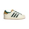 Adidas Originals Superstar 2 Leather Comfortable Versatile Fashion Trendy Low-Top Skate Shoes Unisex Sneakers White Green JQ6251