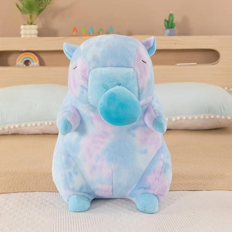 55 cm dehnbares Capybara Plüschtier Farbverlauf Weiches Capybara Anime Flauschiges Spielzeug Niedliche Cartoon Capybara Plüschpuppe Kinderspielzeug Geschenke 25cm