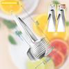 KAYCROWN Tomato Slicer Lemon Cutter Multipurpose Handheld Round Fruit Tongs Stainless Steel Onion Holder Easy Slicing Kiwi Fruits & Vegetable Tools
