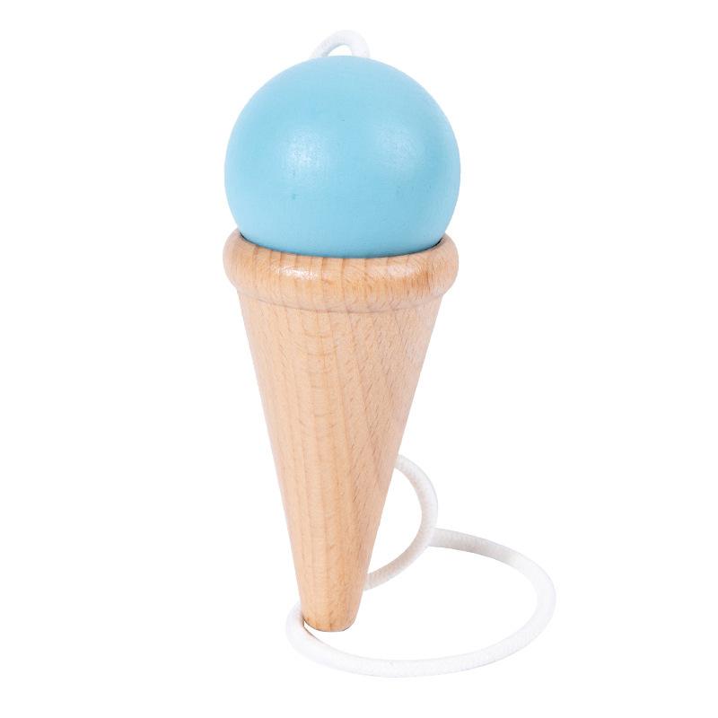 Fun Ball and Cup Toy Set for Kids Outdoor Throw and Catch Ball Game Balance Hand-Eye Coordination Motor Skill Training Beech Toy