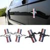 2Pcs Running Horse Logo Door Fender Badge Decal Car Sticker for Mustang Focus Fiesta Kuga Edge Shelby GT Car Styling