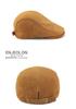 Unisex Genuine Leather Sheepskin Suede Flat Cap - Trendy Duckbill Beret for Spring, Autumn, and Winter