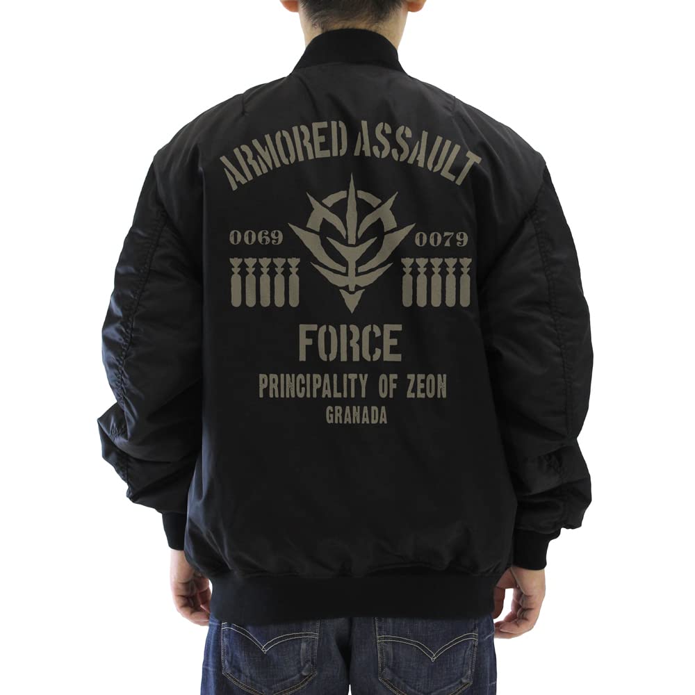 COSPA Mobile Suit Gundam Zeon Mobile Assault Force MA-1 Jacket Black XL