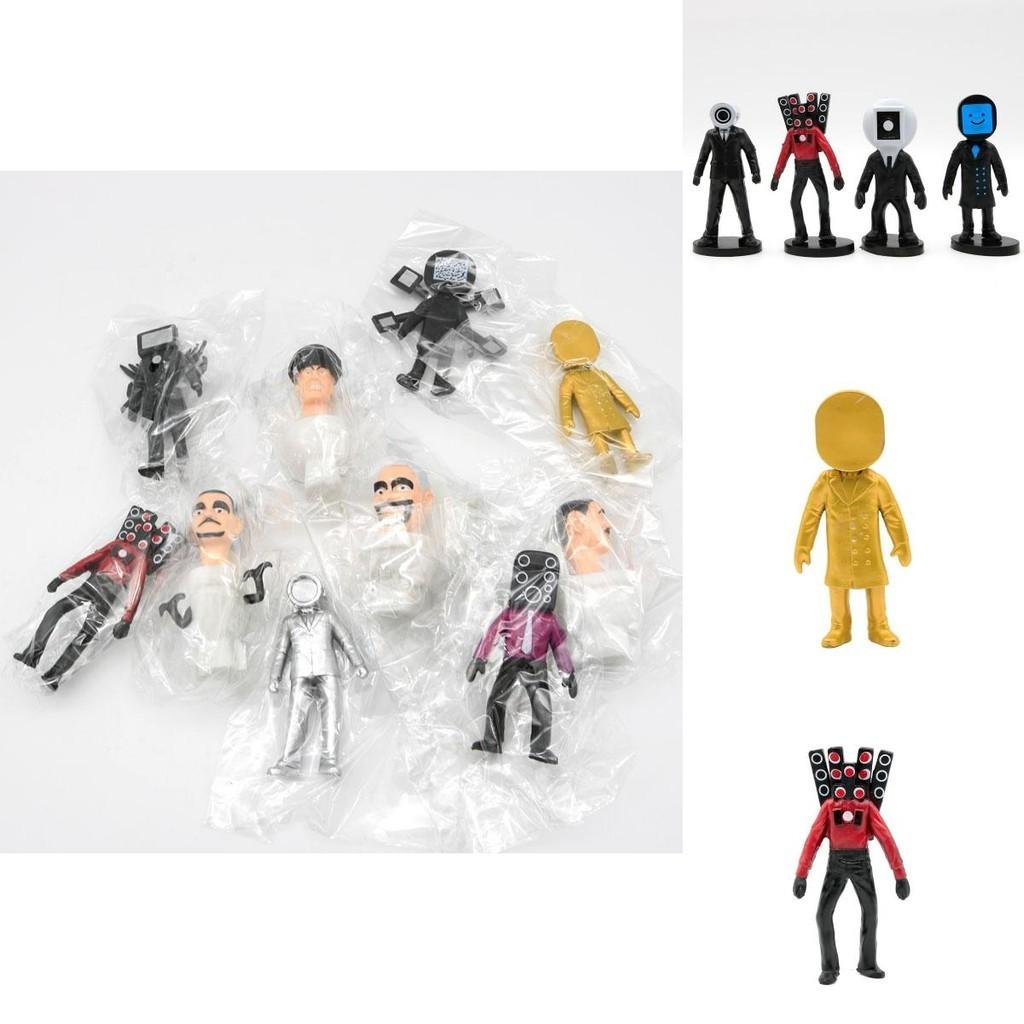 Skibidi Toilet Pvc Collectible Figure Interactive Game Desktop Decoration