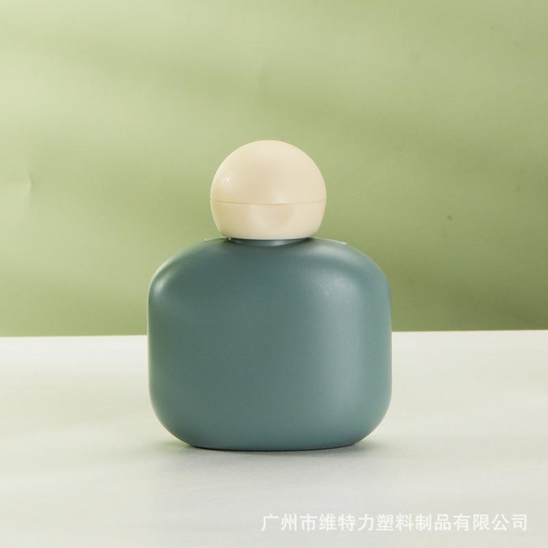 50ml Portable PE Refillable Lotion Bottle with Flip Cap in 4 Colors, Leak-Proof Container for Hand Cream Shampoo & More