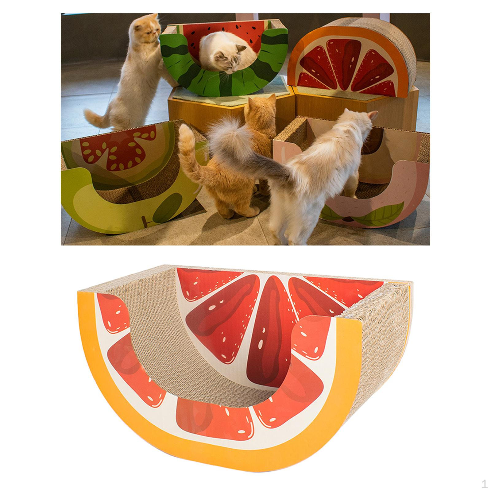 

Corrugated Fruit Cardboard Catnip for Outdoor Couch Dog Living Room Grapefruit