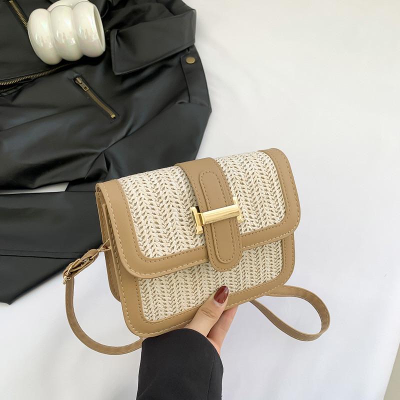 Chic Street Style Pu Shoulder Bag Medium Square Crossbody Bag 2024 Spring Fashion