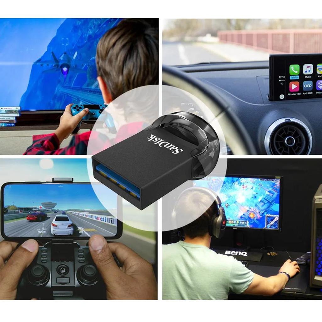 SanDisk 128GB USB 3.2 Gen 1 32GB 64GB 256GB 512GB 1TB Ultra Fit Flash Drive Mini USB-Sticks USB-Stick hohe Geschwindigkeit USB 3.1 USB-Stick für Computer U-Disk