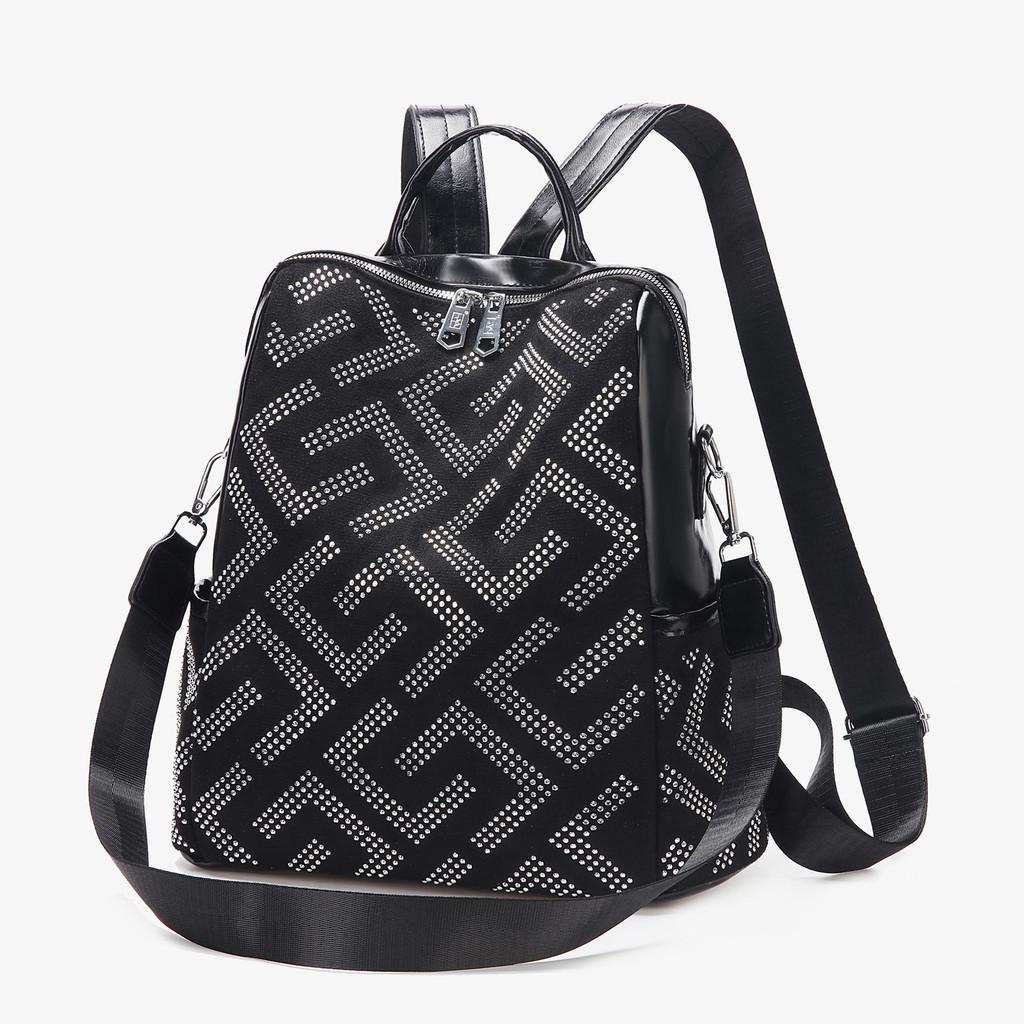 IELGY Ladies Backpack Commuter Printing Large Capacity Fashion Travel Backpack No Pendant