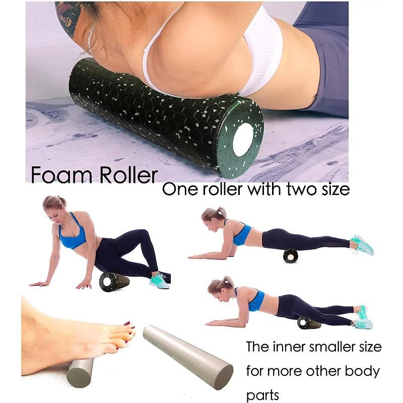 2 In 1 Hollow Column Foam Roller Set EPP Muscle Relieve Massage Roller Gym Fitness Equipment Sports Massage Rollers