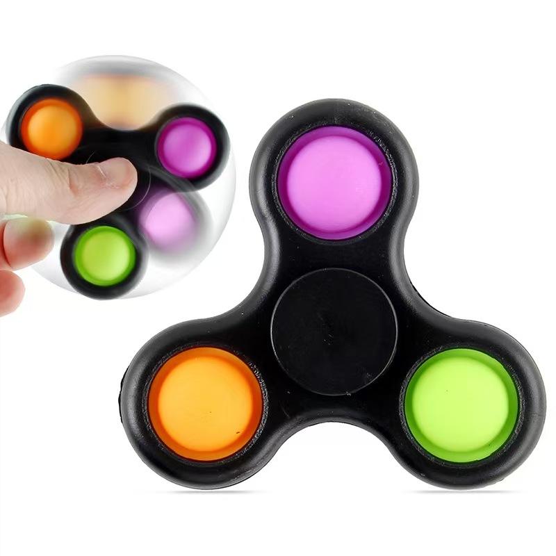 Decompression Finger Top Exhaust Bubble Love Pinch Fun Competition Fingertip Spin Toys  Playsets Gift Presents