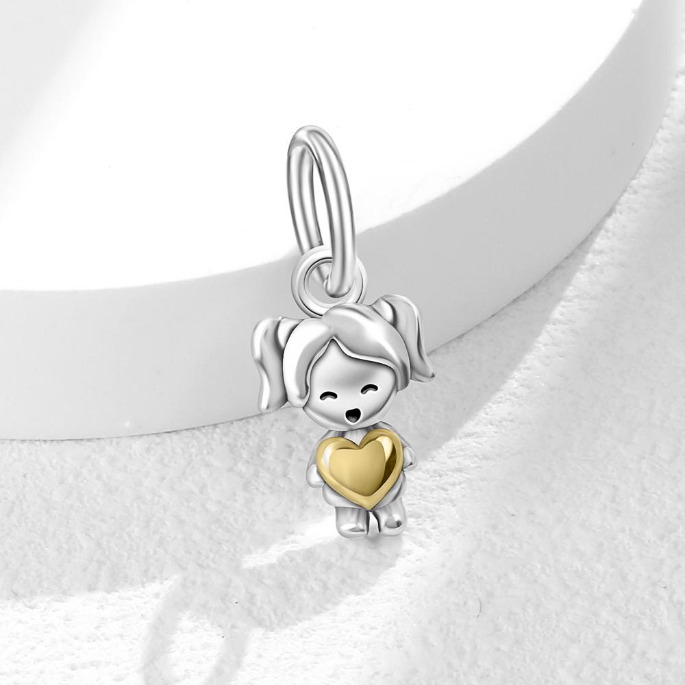 Europe Copper Metal Family Charm Bead Component Compatible With Authentic Original Bracelet High Quality Fine Jewelry High Quality Fine Jewelry