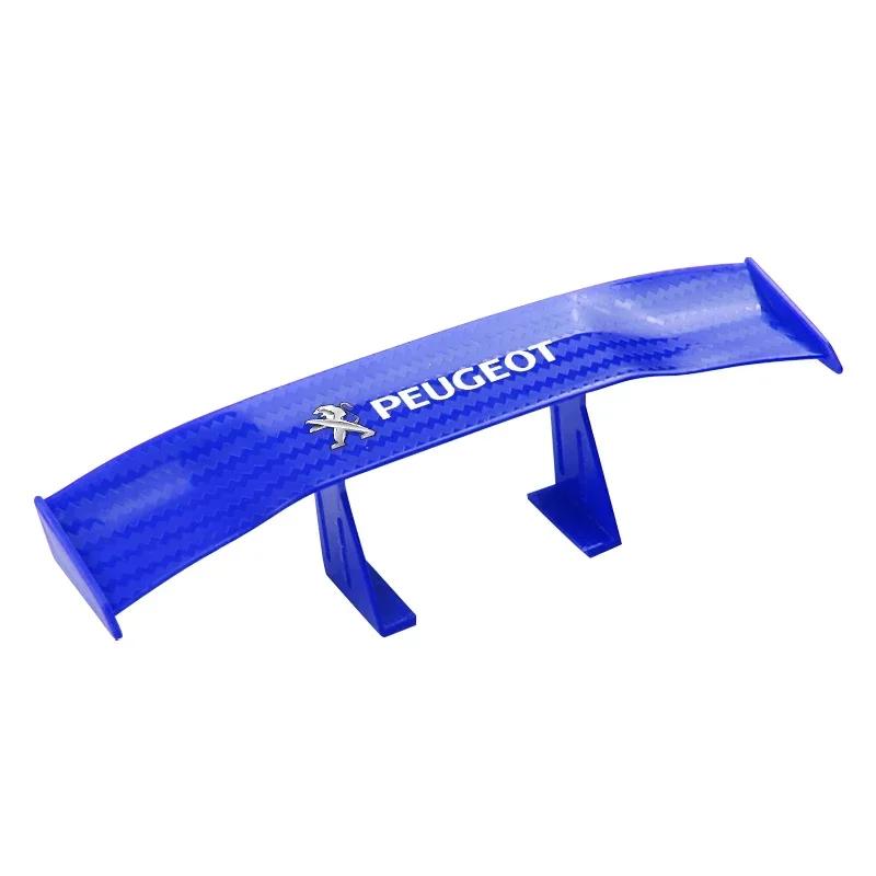 2026 Gorąca Naklejka Samochodowa Modny Mini Spoiler Tylny Skrzydło Canard Skrzydiełko Ogonowe ABS Węglowy Do Peugeot 208 306 307 308 407 408 508 2