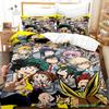 2014 My Hero Academia Bedding Set Single Twin Full Queen King Size Kawaii Bed Set Teenagers Bedroom Duvetcover Sets 3D Print 034