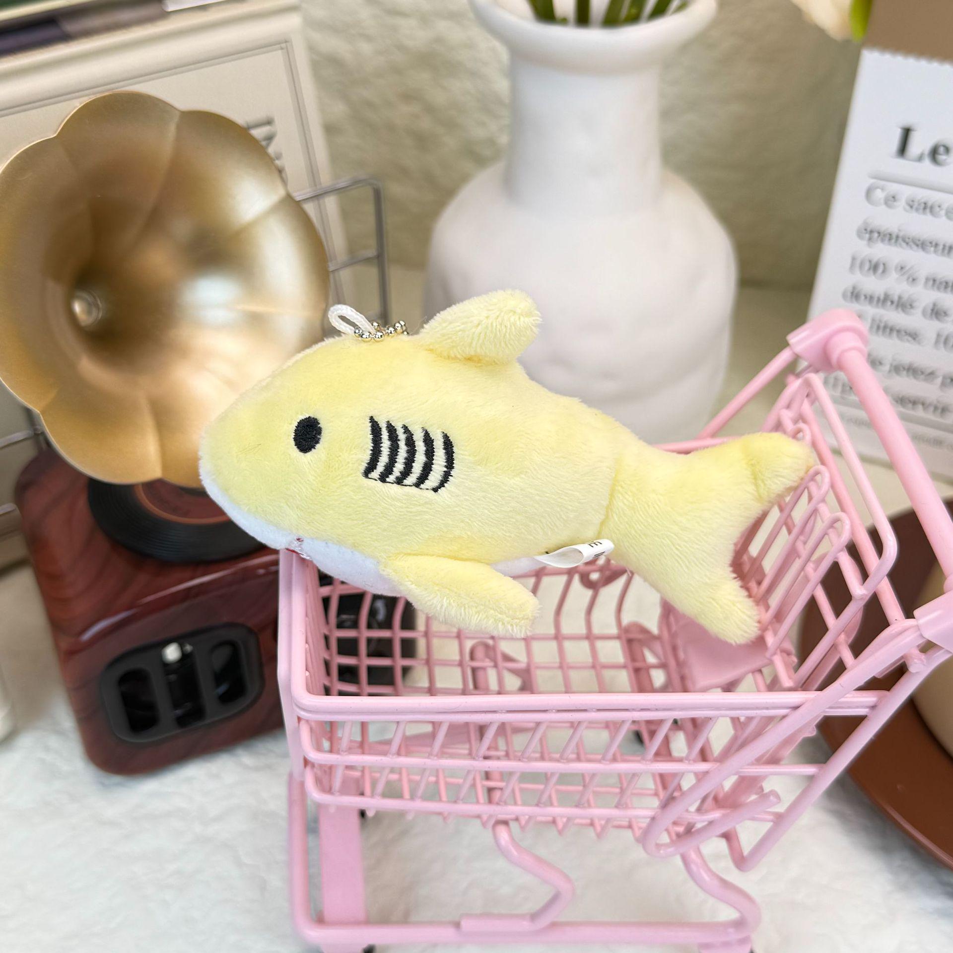 

Trendy Personalized Shark Plush Backpack Charm & Keychain 15 cm