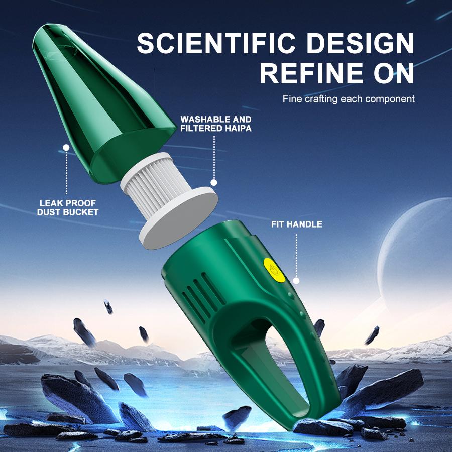 Handheld vacuum cleaner,portable vacuum cleaner,dual-use wireless vacuum cleaner for car and home,powerful home cleaning machine