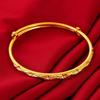 Glossy Push-pull Bracelet for Women, Light Luxury and High-end Jewelry, Dragon and Phoenix Bracelet