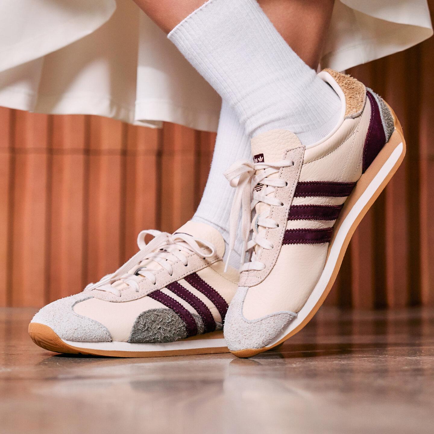 adidas Country OG Wonder White Maroon (Женский) 35.5