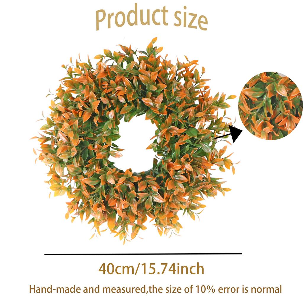 Eucalyptus Leaf Artificial Wreath PE Material Artificial Flower Simulation Plant Outdoor Party Event Garden Decoration