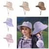 Windproof Rope Kids Shawl Sun Hat Breathable Baby Sun Protection Hat Capybara Fisherman Hat  Spring