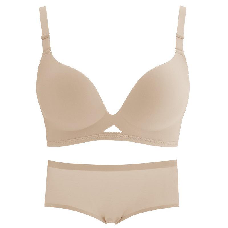High-Quality Women's Seamless Bra Set with Japanese Light Kapok, No Steel Ring