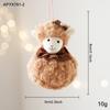 New Fabric Sheep Ornament Ruffle Collar Shape Xmas Hanger Sheep Figure Hanging Cord Holiday Decor Gift Embellish