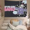 Cute KKuromi Tapestry Wall Hanging Tapestry Art Deco Blanket Curtain Hanging At Home Bedroom Living Room Decor