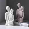 Ceramic Decorative Figurine of a Couple In Love - White 20cm