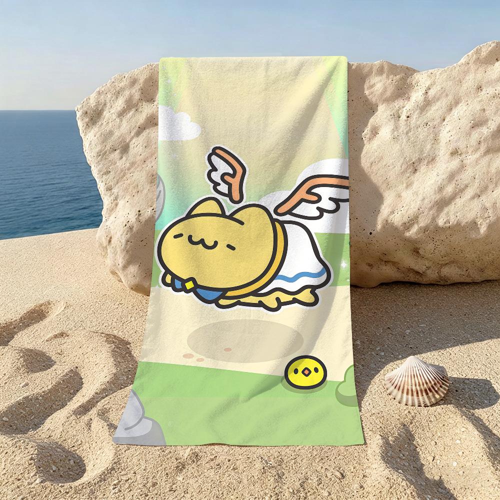Cute B-Bugcat-Capoo Cartoon Beach Towel For Beaches Yoga Studios Gyms Hot Springs Swimming Pools And Picnics