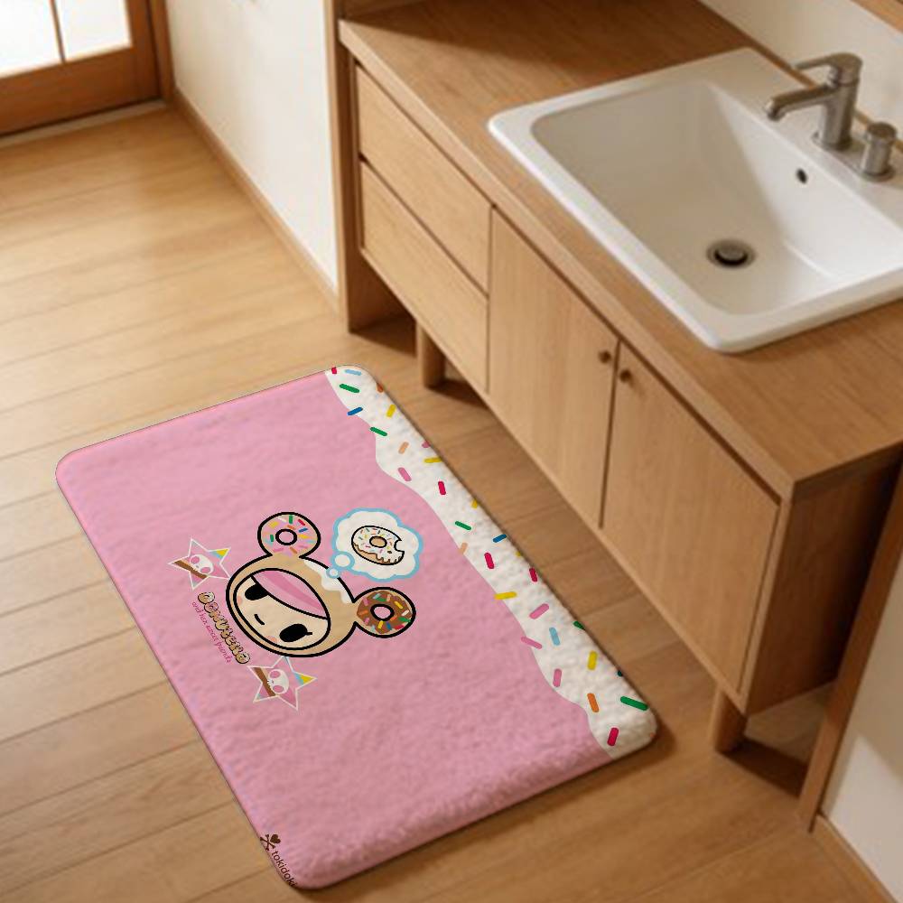 Japan Anime Tokidoki Floor Mat INS Style Soft Bedroom Floor House Laundry Room Mat Anti-skid Household Carpets