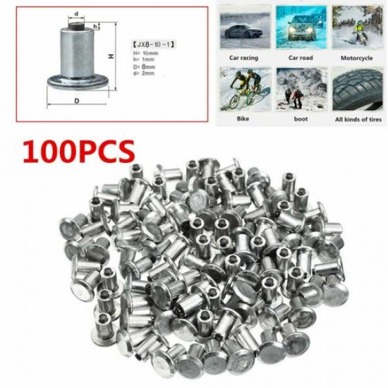 100Pcs Tire Stud Screws Snow Cha Flat Tire Studs For Car Motorcycle SUV ATV
