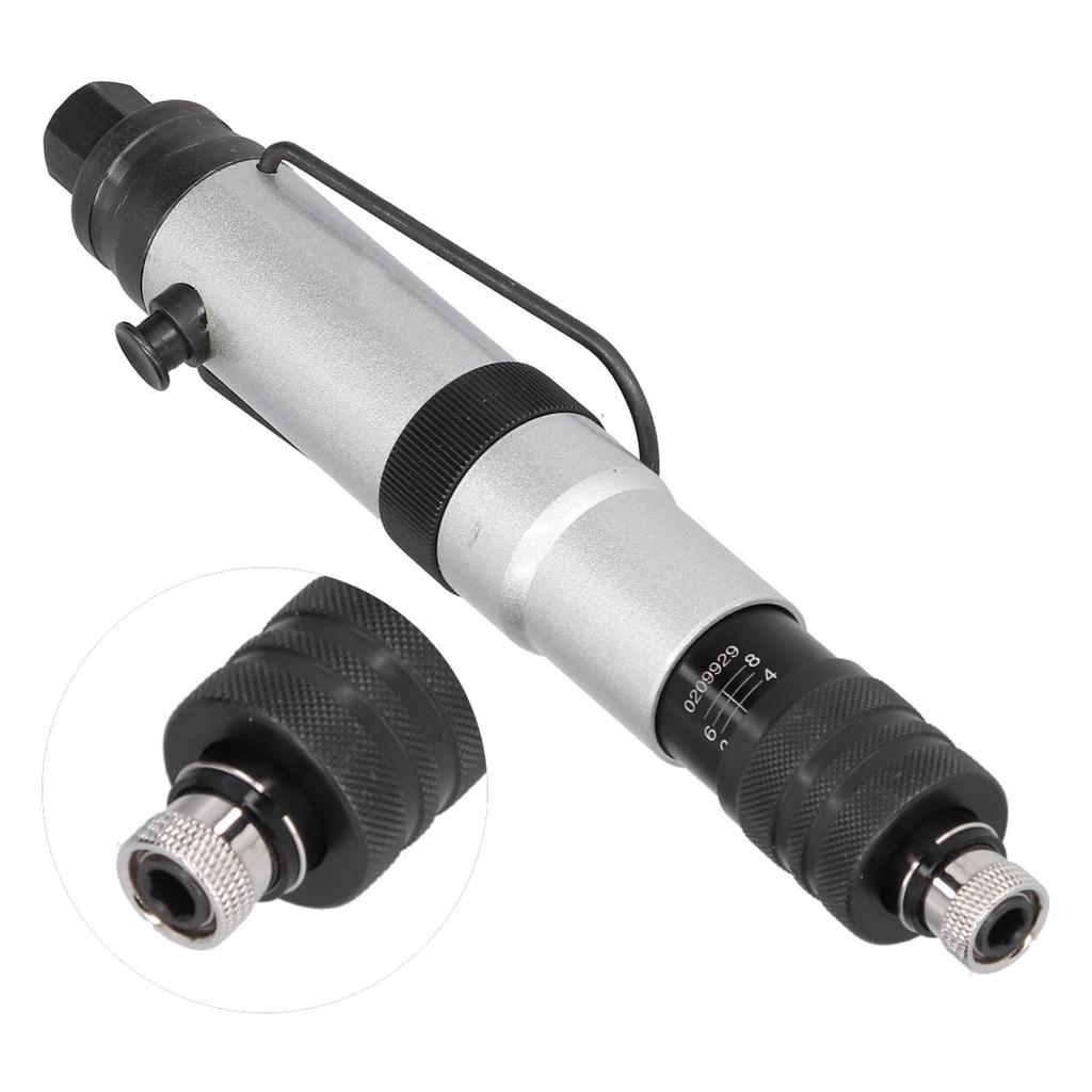 1/4in Clutch Type Pneumatic Screwdriver Contact Pressure Adjustable Torque Control Screwdrive