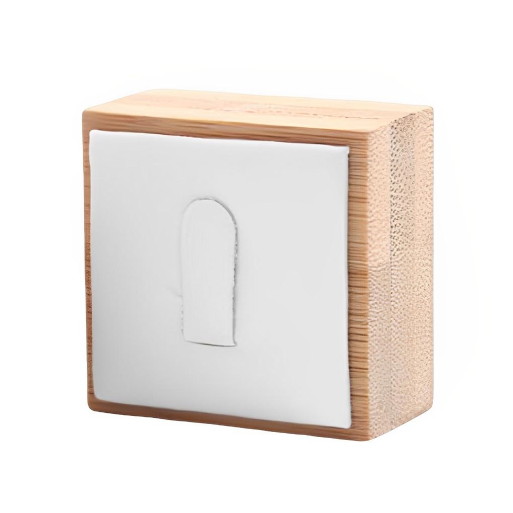 

Natural Bamboo Ring Stand Jewelry Wood Storage Organizer Tray Rings Holder with Loop Props Counter Dresser Dresser