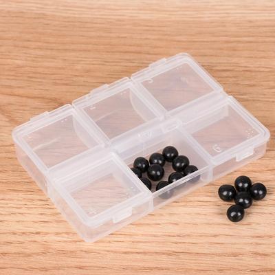 Boîtes à pilules en plastique Braille pour le stockage Contenant de comprimés pour 6 jours Porte-médicaments